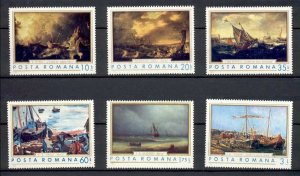 Romania - 1971 - Mi. 2971-76 (Paintings) - MNH - AE046