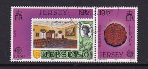 Jersey   #308-309a  cancelled   1983  Europa pair 19 1/2p