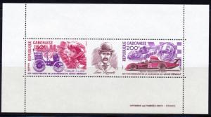 GABON 1977 AUTOMOBILE LOUIS RENAULT 100TH ANNIV. OF BIRTH  S/S SCOTT 393