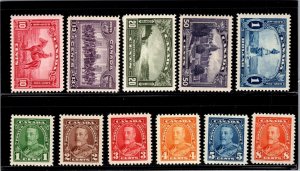 KAPPYSSTAMPS CANADA KGV PICTORIAL SCOTT 217-227 MNH CV $254  50055