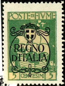 Fiume, Scott #184, Unused, Hinged