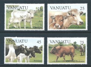 Vanuatu #373-6 NH Cattle