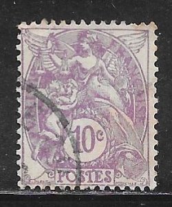 France 115: 10c Liberty, Equality, Fraternity used, F