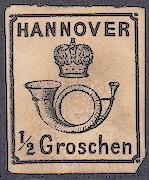 German States Hannover #18, cut corner, CV $175.00