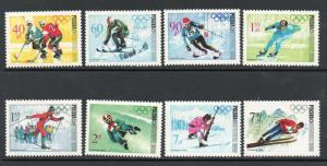 Poland Scott 1561-1568 MNH** 1968 Winter Olympic set