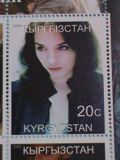​KYRGYZSTAN STAMP:2000 ISABELLE ADJANI MNH STAMP SHEET.