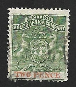 British Africa Company 1891 - U - Scott #3