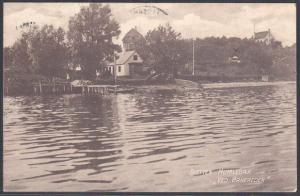 DENMARK 1913 postcard used Hunlebaek to Tavastehus Finland.................53850