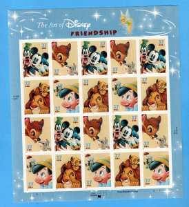 3865-68 The Art of Disney: Friendship Sheet MNH