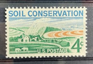 (762) USA 1959 : Sc# 1133 SOIL CONSERVATION MODERN FARM COW RAIN SHOWER - MNH VF