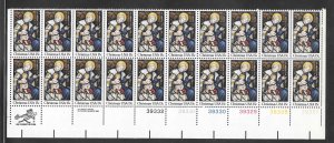 #1842 MNH Plate block strip of 20