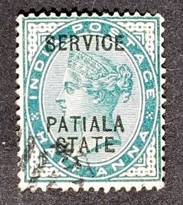 India Patiala #O8 Used FVF Official  …..(XBL152)