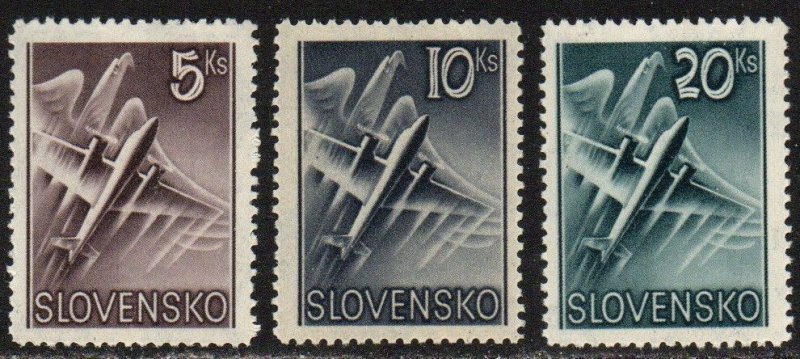 Slovakia Sc #C7-C9 Mint Hinged