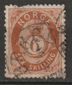 Norway 1875 Sc 20 used