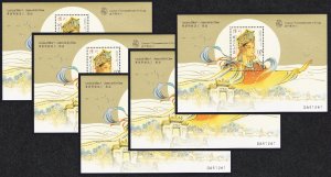 Macao Macau Gods of Ma Chou 5 MSs 1998 MNH SC#925 SG#MS1039 MI#Block 53