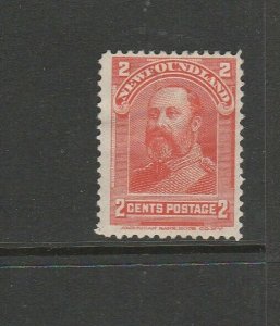 Newfoundland 1897/1918 2c Orange MM SG 86