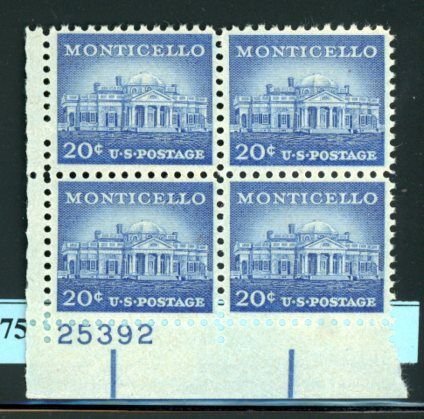 PKStamps - USA - 1047 - MNH - Plate Block - #31-875