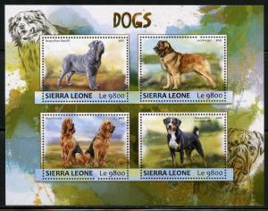 SIERRA LEONE 2017  DOGS  SHEET MINT NH