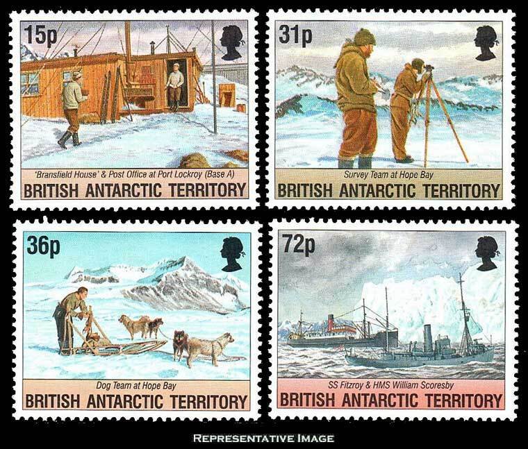 British Antarctic Territory Scott 214-217 Mint never hinged.