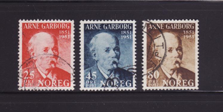 Norway 318-320 Set U Arne Garborg, Poet