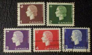 Canada Scott #401-405 used