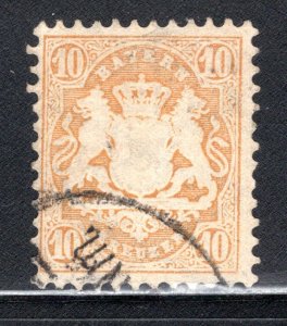 Bavaria #28 wm 92  Used,   VF.   Cat $15.00    ...  0530030