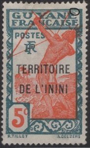 Inini 1932-40 unused Sc 5 5c Carib archer Variety