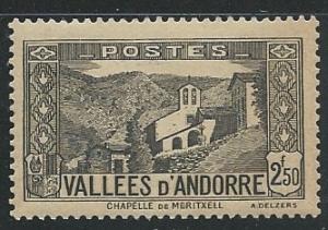 French Andorra + Scott # 59 - MH