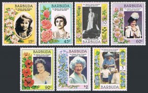 Barbuda 687-693,MNH.Michel 783-789. Queen Mother Elizabeth,85,1985.Portraits.