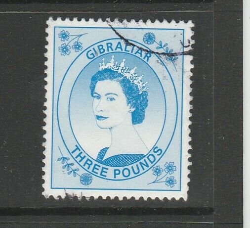 Gibraltar 1999 Defs, £3 Blue FU SG 870