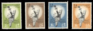 Saudi Arabia #373-376 Cat$15.50, 1966 Deir Yassin, set of four, never hinged