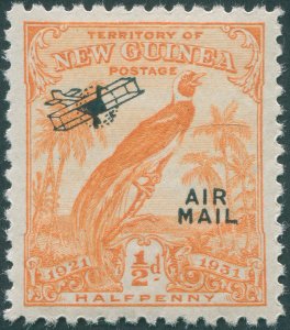 New Guinea 1931 ½d orange Air Mail SG163 unused