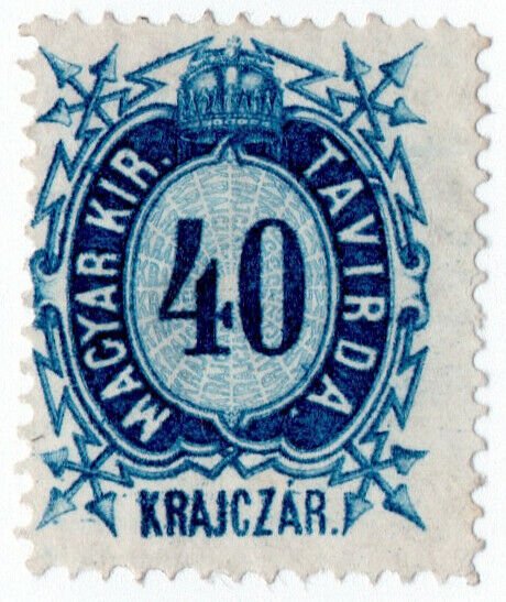 (I.B) Hungary Telegraphs : Magyar Kir Tavirda 40kr