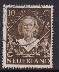 Netherlands   #304  used  1948  Juliana  10c