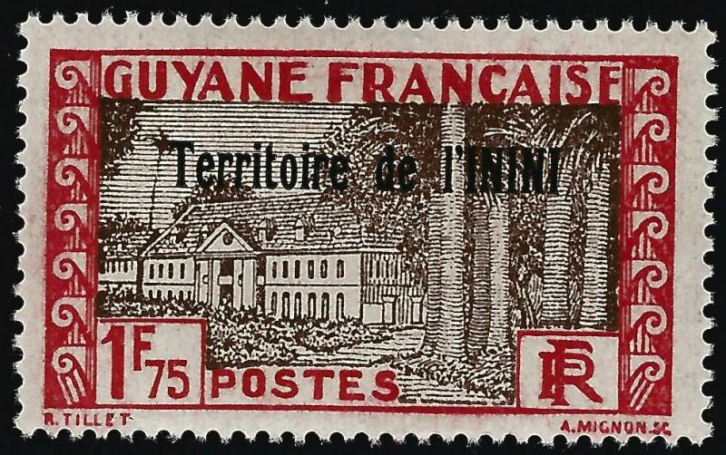 French Inini (Scott #32) Mint OG F-VF..French Colonies are hot!