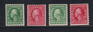 410 - 413 VF-XF OG lightly hinged nice color cv $ 101 ! see pic !