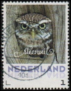 Netherlands Col: NL 2017-026 - Used - 1 Little Owl (2017)