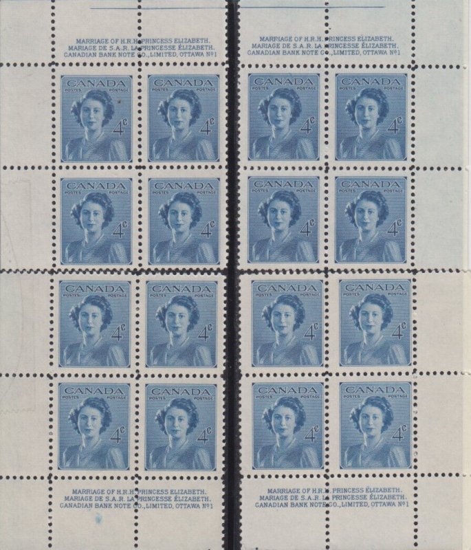 Canada UNITRADE MNH  #  276       Plate   1      Match set 