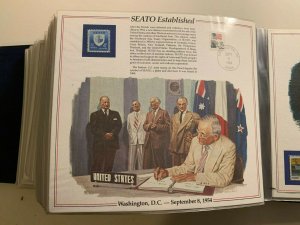 the history of American stamp panel: SEATO Established