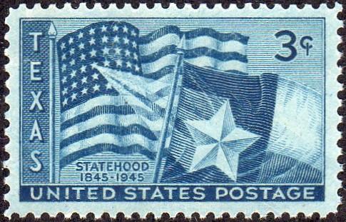 United States 938 - Unused-NG - 3c Texas Statehood (1945)