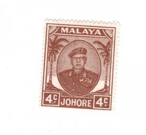 Johore Malaya #133 Used - Stamp CAT VALUE $2.00