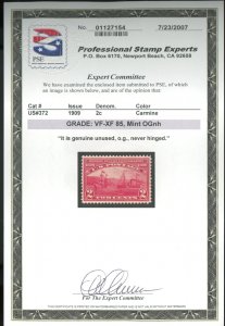 U.S. #372 MINT WITH PSE CERT OG NH