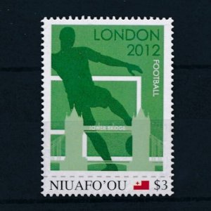 [106610] Tonga Niuafo'ou  Olympic Games London 2012 football Tower Bridge  MNH