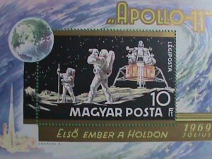 HUNGARY STAMP:1969-LANDING OF APOLLO-11-MINT STAMP S/S VERY RARE