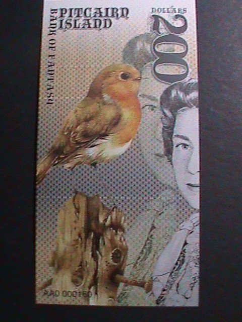 ​PITCAIRN ISLANDS 2019-COLLECTIBLE UNCIRCULATED POLYMAR LOVELY NOTE VERY FINE