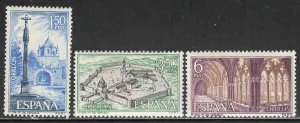 Spain #1504-06 ~ Cplt Set 3 ~ Buildings, Views ~ Unused, LHM (1967)