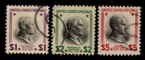 United States #832-834 used