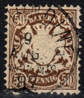 Bavaria #53  F-VF Used   CV $3.25 (X1982)