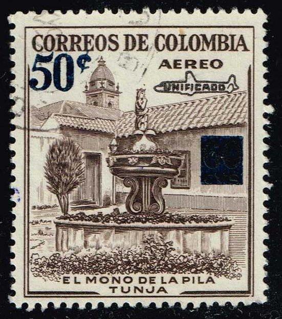 Colombia #C340 Mono Fountain in Tunja; Used (0.25)