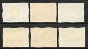 San Marino Scott 266-71 Unused LHOG - 1947 Centennial of US Postage Stamps